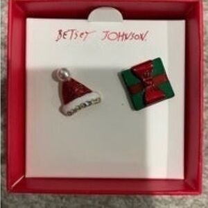 Betsey Johnson Christmas gift present earrings new